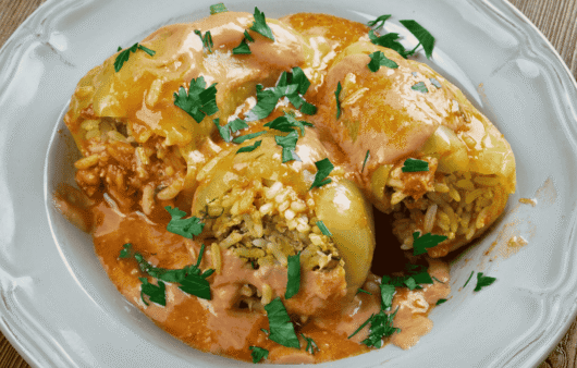 Punjena Paprika (Stuffed Bell Peppers)