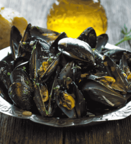Croatian Buzara (Shellfish in Garlic Wine Sauce)