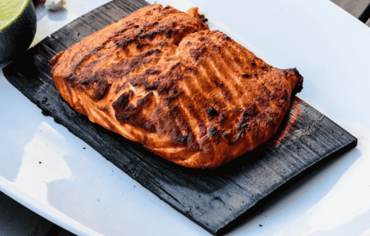 Cedar Planked Salmon (Grilled Indigenous Fish)
