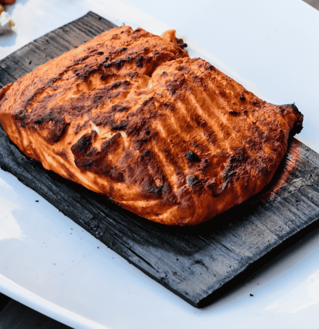 Cedar Planked Salmon (Grilled Indigenous Fish)