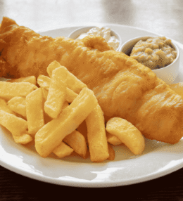 Fish and Chips (Fried Battered Fish with Fries)