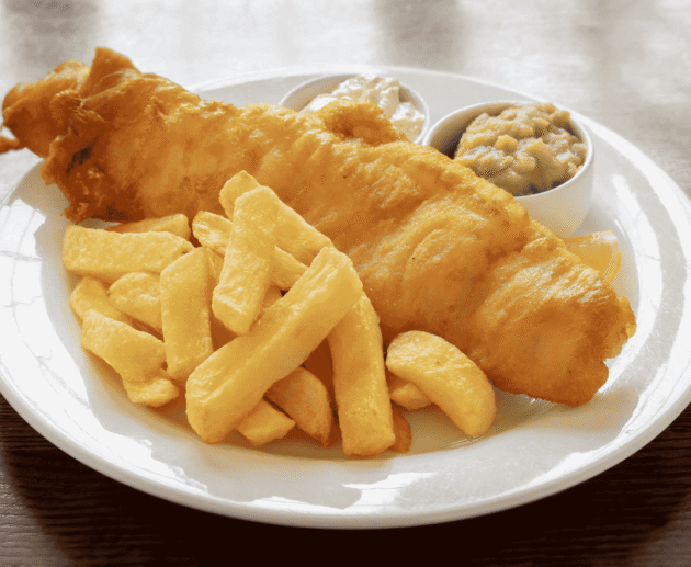 Fish and Chips (Fried Battered Fish with Fries)