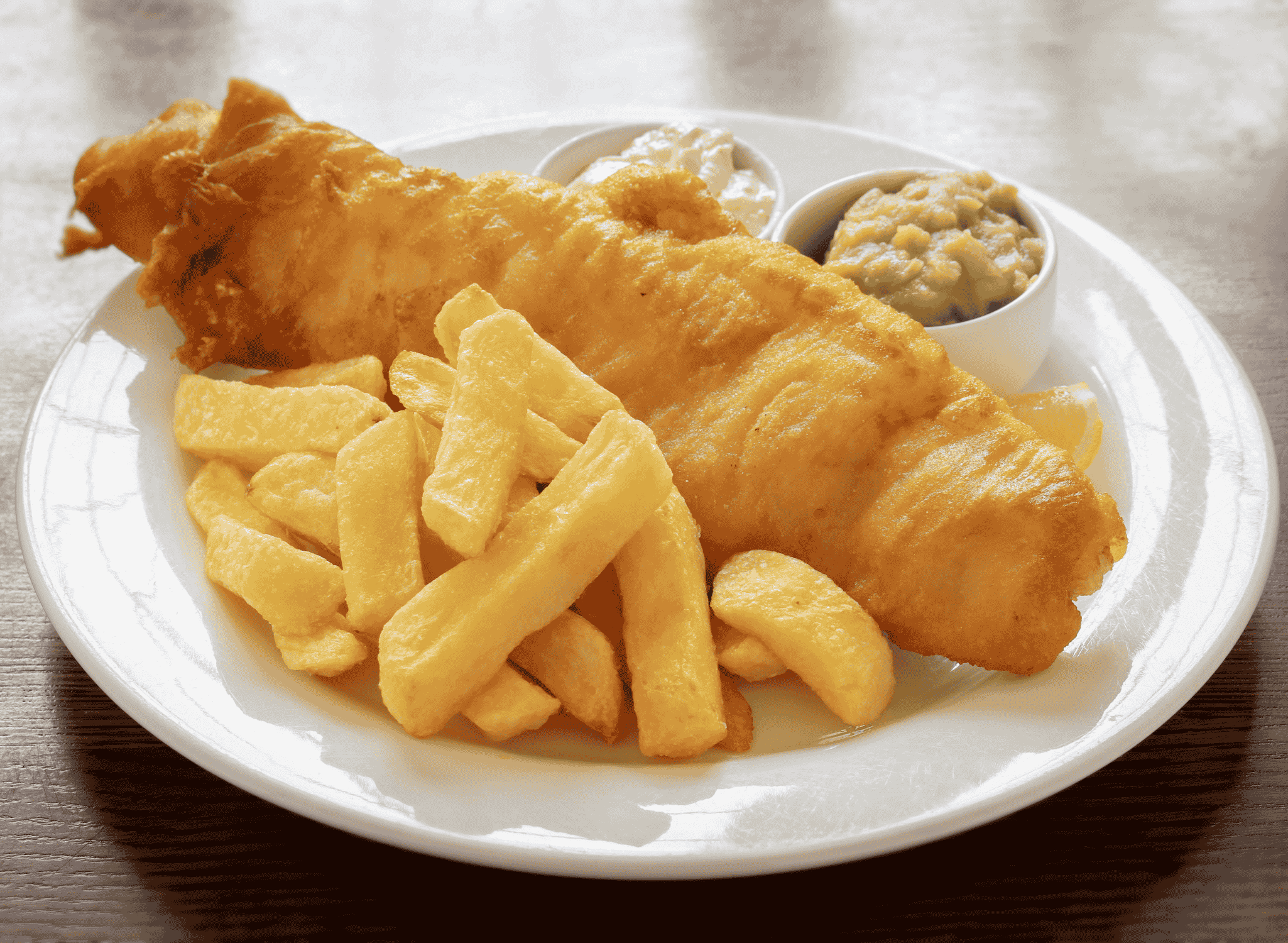 Fish and Chips (Fried Battered Fish with Fries)