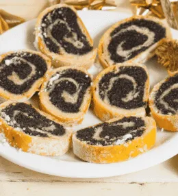 Croatian Makovnjača (Poppy Seed Roll Cake)