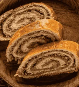 Croatian Orehnjača (Walnut Roll Cake)