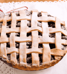 Partridgeberry Pie (Tart Red Berry Dessert)