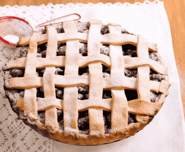 Partridgeberry Pie (Tart Red Berry Dessert)