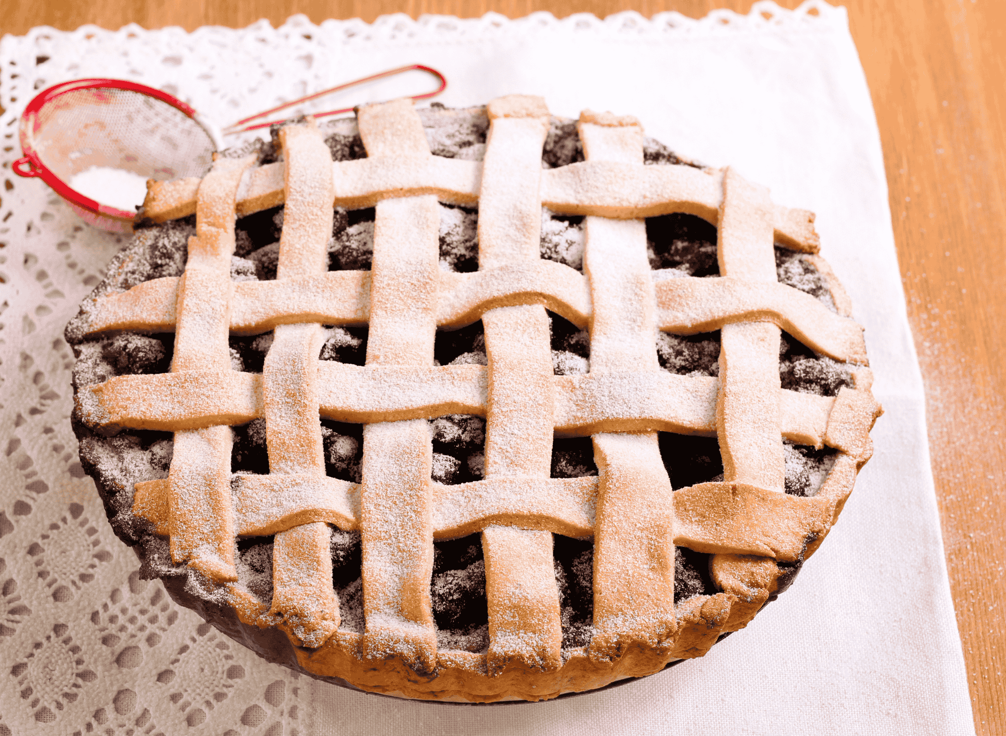 Partridgeberry Pie (Tart Red Berry Dessert)