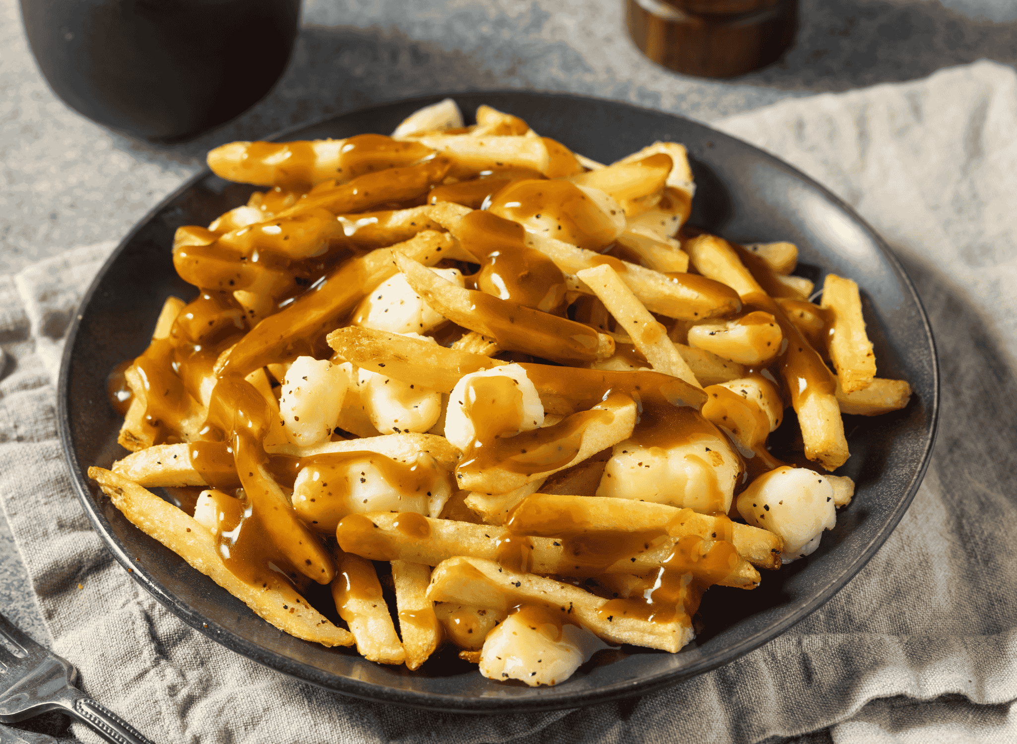 Poutine (Fries with Gravy and Cheese Curds)