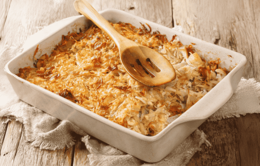 Rappie Pie (Grated Potato Casserole)
