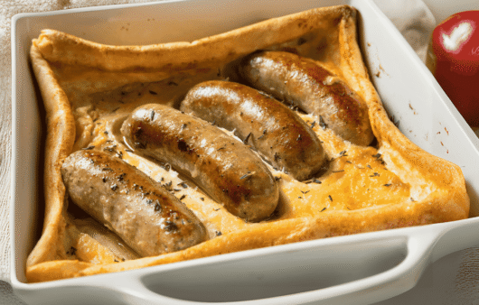 Toad in the Hole (Sausages in Batter)