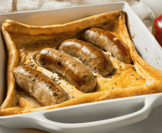 Toad in the Hole (Sausages in Batter)