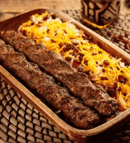 Chelo Kabab (Grilled Meat with Rice)