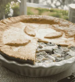 British Chicken and Mushroom Pie