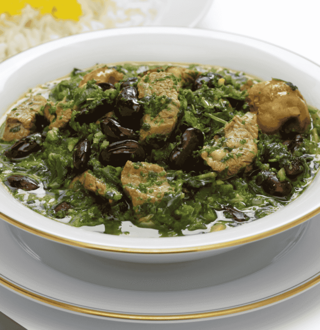 Ghormeh Sabzi (Herb and Kidney Bean Stew)