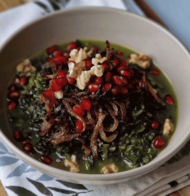 Ash Reshteh (Noodle and Herb Soup)