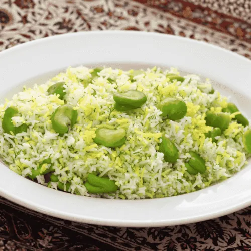 Baghali Polo (Dill Rice with Fava Beans)