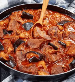 Khoresht Bademjan (Eggplant Meat Stew)