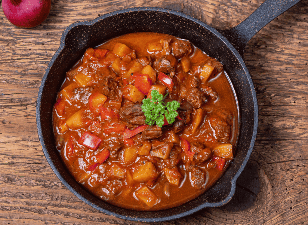 Hungarian Gulyás (Beef Goulash)