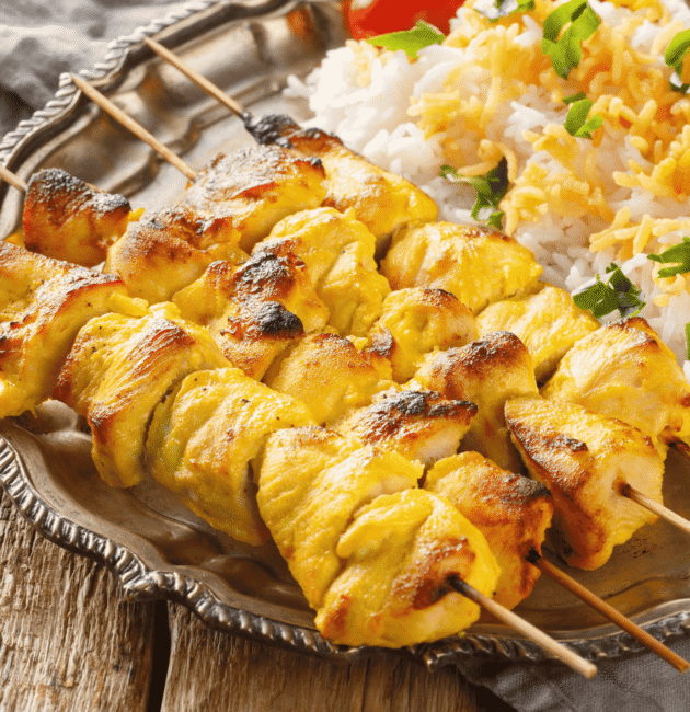 Joojeh Kabab (Grilled Saffron Chicken)
