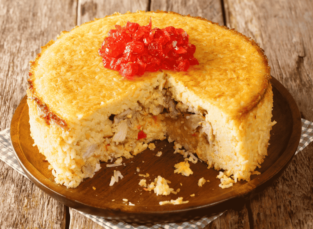 Tahchin (Saffron Rice Cake)