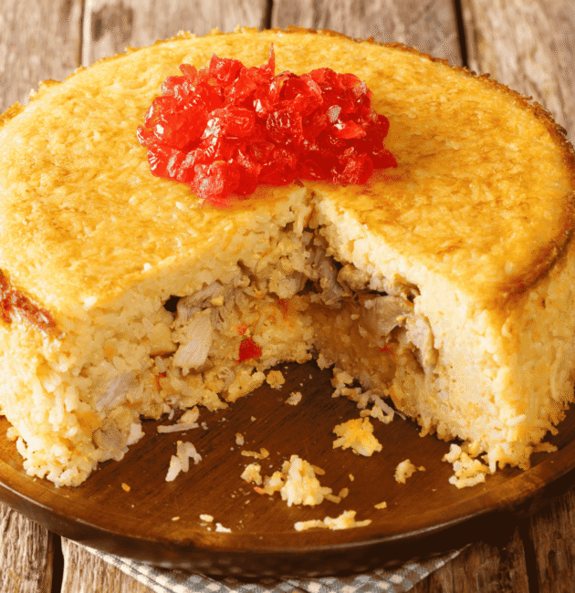 Tahchin (Saffron Rice Cake)