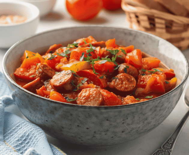 Lecsó (Pepper-Tomato Stew)