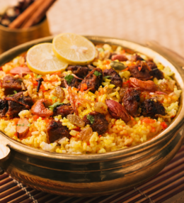 Sindhi Biryani (Spiced Meat Rice)